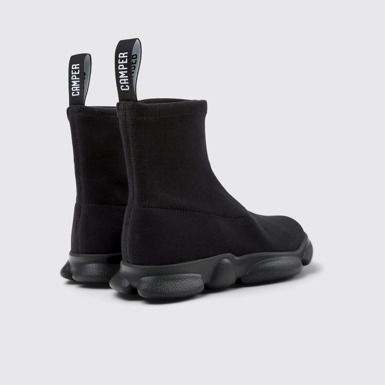 Back view of Karst Black TENCEL® Lyocell Women's Mid Boots.