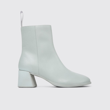Kora Grijze leren midboot voor dames.