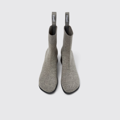 Overhead view of Kora - TENCEL Gray TENCEL™ Lyocell Mid Boots for Women.