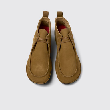 Right Nina Botines de nobuk marrón para mujer.