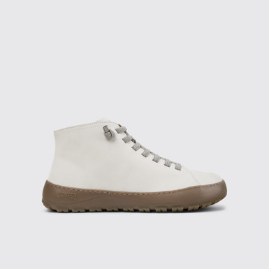 Peu Serra Weiße Lederstiefeletten für Damen.