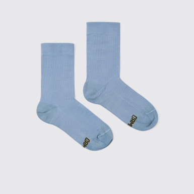 Side view of Calma Socks PYRATEX® Blue socks in collaboration with PYRATEX®