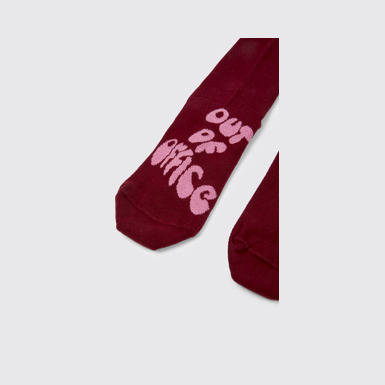 Out of Office Burgundy and pink socks