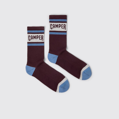 Side view of Socks Earth-toned mid-length socks