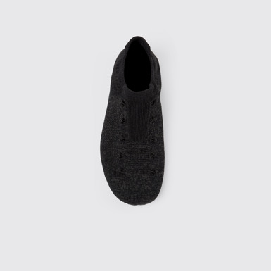 Overhead view of ROKU Inner Socks Black inner socks (x2) for your right and left shoes.