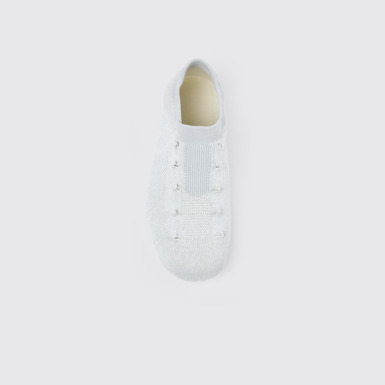 Overhead view of ROKU Inner Socks White inner socks (x2) for your right and left shoes.