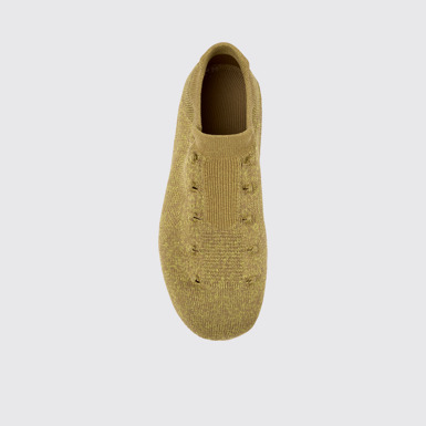 Overhead view of ROKU Innersocks Brown inner socks (x2) for your right and left shoes.