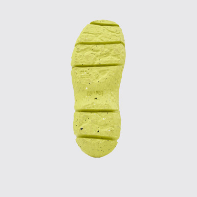 Overhead view of ROKU Outsoles Yellow outsoles (x2) for your right and left shoes.