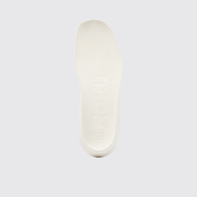 Overhead view of ROKU Footbeds White footbeds (x2) for your right and left shoes.