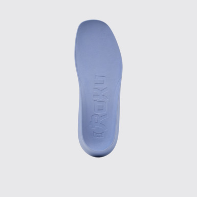 Overhead view of ROKU Footbeds Blue footbeds (x2) for your right and left shoes.