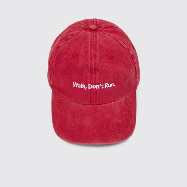 Overhead view of Walk, Don’t Run Cap Walk, Don’t Run Cotton Cap