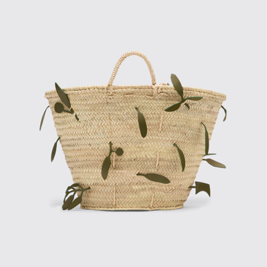 Side view of Can Vidal Senalla (Camper Edition) Traditional Mallorcan basket customized by Camper