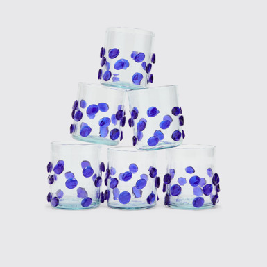 Side view of Germania Gordiola Glass Set Set of 6 glass cups