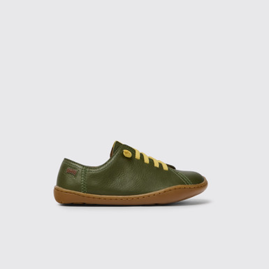 Side view of Peu Green shoe for kids