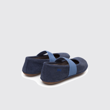 Back view of Right Blue Ballerinas for Kids