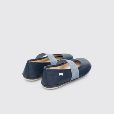 Back view of Right Blue Ballerinas for Kids