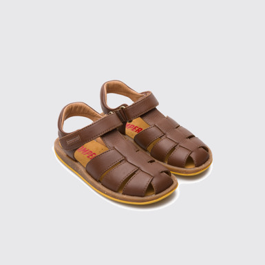Front view of Bicho Brown Velcro for Kids