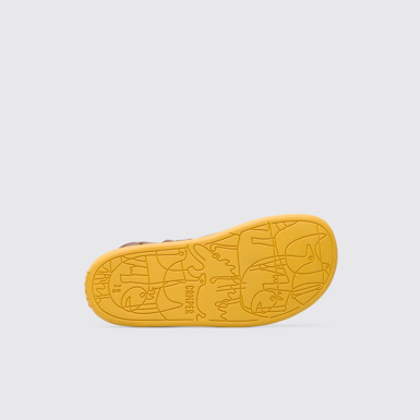 The sole of Bicho Brown Velcro for Kids