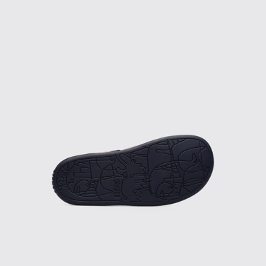 The sole of Bicho Closed navy T-strap sandal for kids