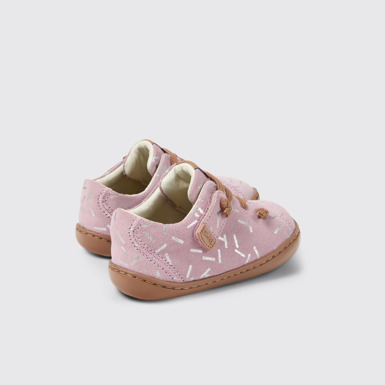 Back view of Peu Multicolor Nubuck Shoes for Kids.