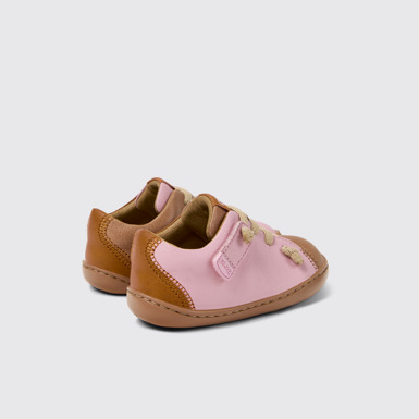 Back view of Twins Multicolor Leather Shoes for Kids.