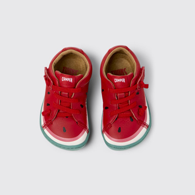 Twins Zapatos de piel multicolor para niños.