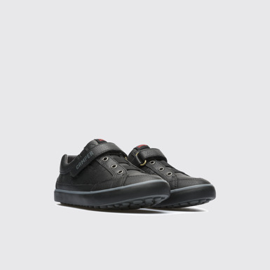 Front view of Pursuit Black Sneakers for Kids