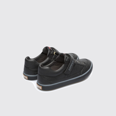Back view of Pursuit Black Sneakers for Kids