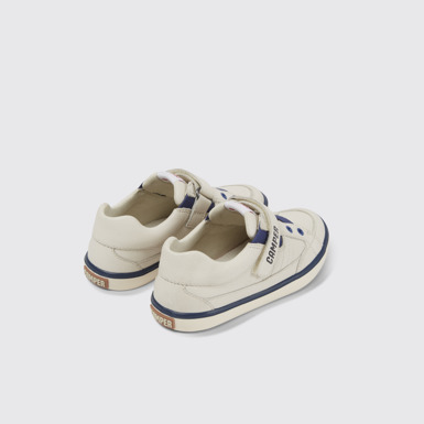 Back view of Pursuit White leather sneakers