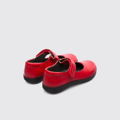 Back view of Spiral Comet Red Ballerinas for Kids