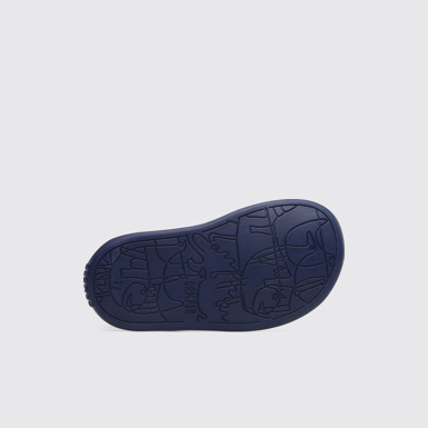 The sole of Bicho Closed brown T-strap sandal for kids