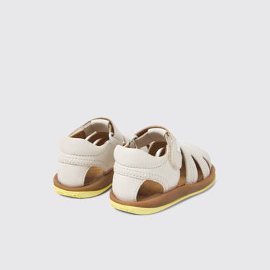 Bicho Sandalias blancas de piel para niños