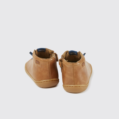 Back view of Peu Light brown ankle boots