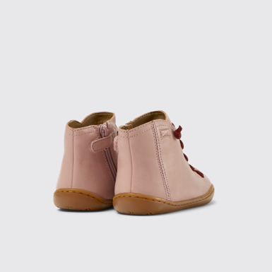 Back view of Peu Pink leather and nubuck boots