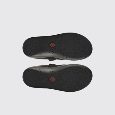 The sole of Twins Black SMART CASUAL SHOES for Kids