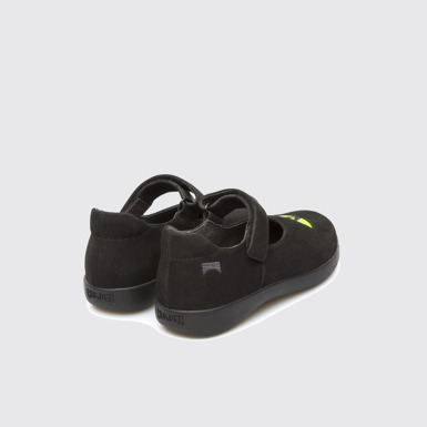 Back view of Twins Black SMART CASUAL SHOES for Kids