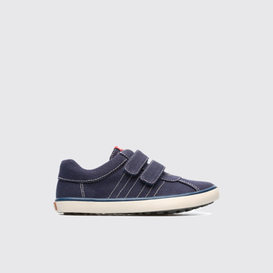Side view of Pursuit Blue Sneakers for Kids