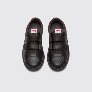 Overhead view of Runner Black Sneakers for Kids