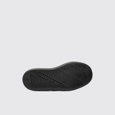 The sole of Runner Black Sneakers for Kids