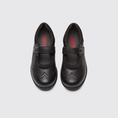 Overhead view of Pelotas Black Sneakers for Kids