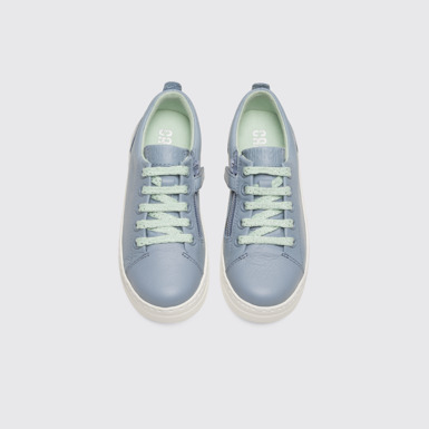 Overhead view of Runner Up Blue Sneakers for Kids