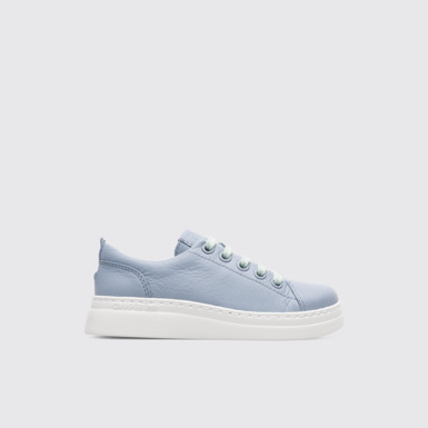 Side view of Runner Up Blue Sneakers for Kids