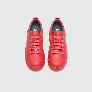 Overhead view of Runner Up Pink Sneakers for Kids