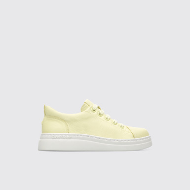 Side view of Runner Up Yellow Sneakers for Kids