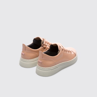 Back view of Runner Up Nude Sneakers for Kids
