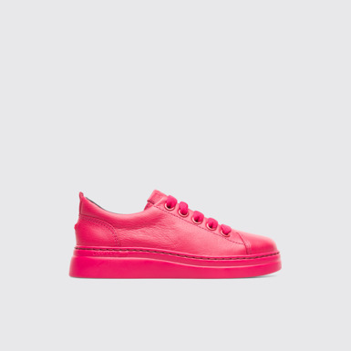 Side view of Runner Up Pink Sneakers for Kids