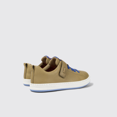 Back view of Runner Brown Leather Sneaker
