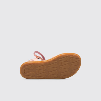 The sole of Miko Pink sandal for girls