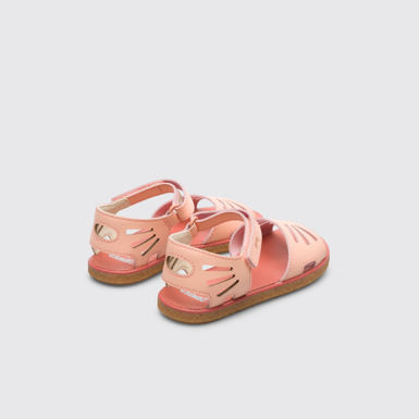 Back view of Miko Pink sandal for girls