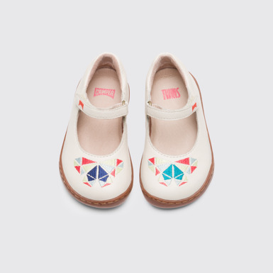 Overhead view of Twins Beige Velcro for Kids